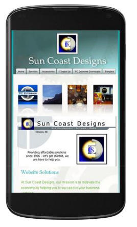 Sun Coast Designs - make your site mobile friendly